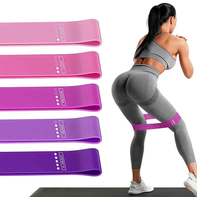 Resistance Loop Exercise Bands (5-Pack) - Home Fitness & Physical Therapy Set - accessories