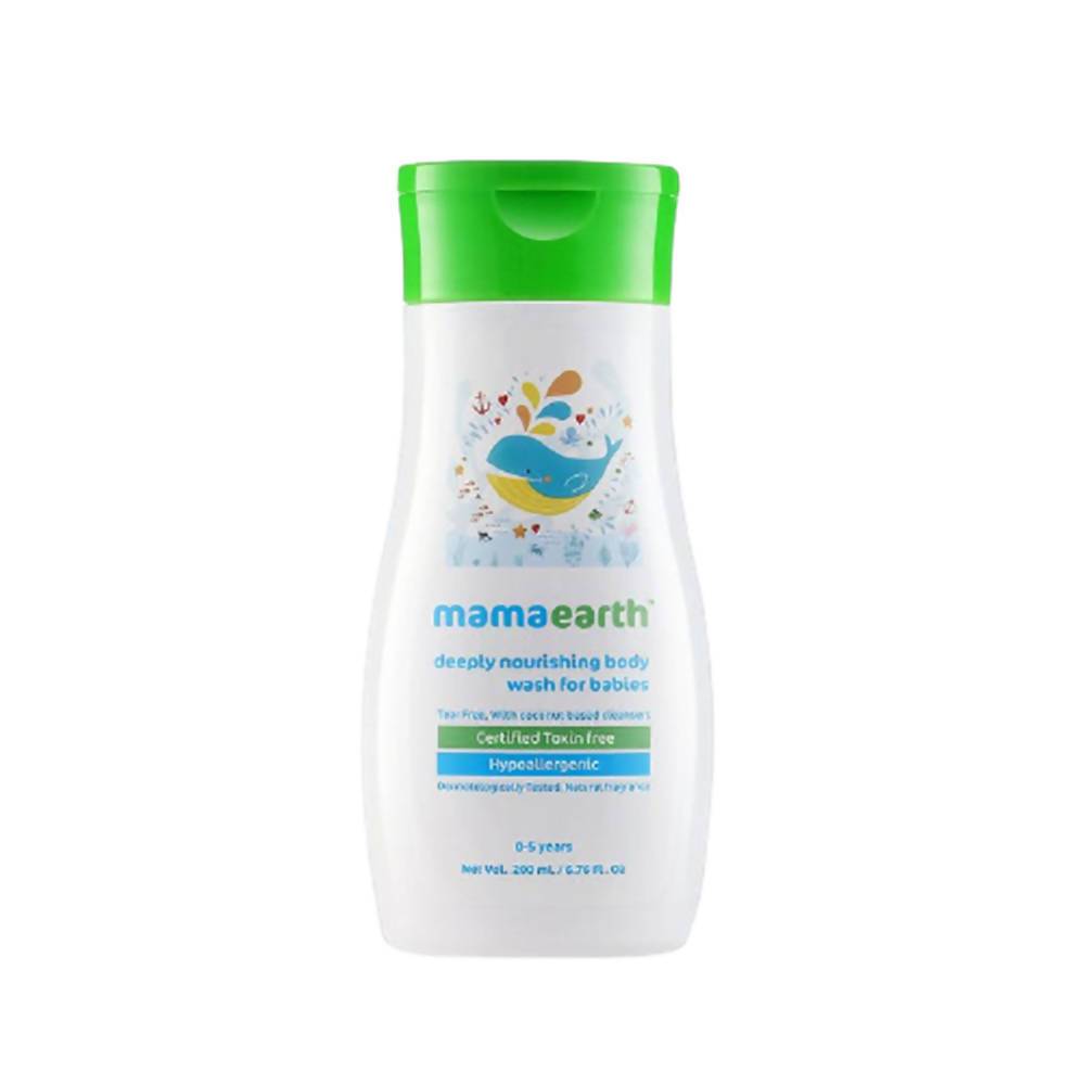 Mamaearth Deeply Nourishing Baby Body Wash For Natural Cleansers &amp; Tear-Free Formula