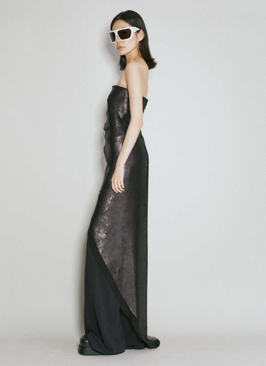 Rick Owens Women Long Sequin Top by Luosophy