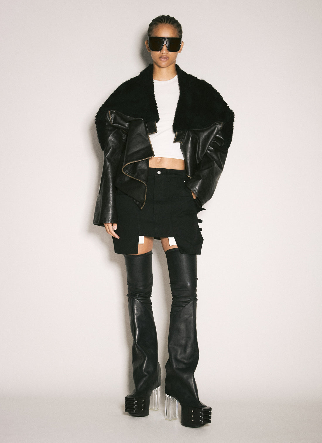 Rick Owens Women Stefan Mini Skirt by Luosophy
