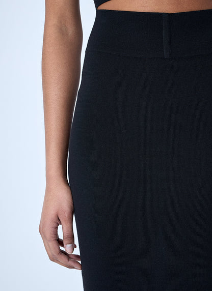 Rick Owens Women Wool Knit Maxi Skirt by Luosophy