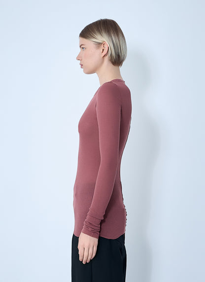 Rick Owens Women Ribbed Long Sleeve Top by Luosophy