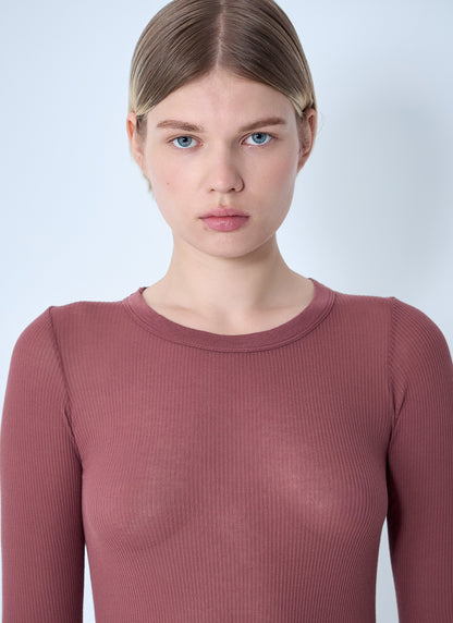 Rick Owens Women Ribbed Long Sleeve Top by Luosophy