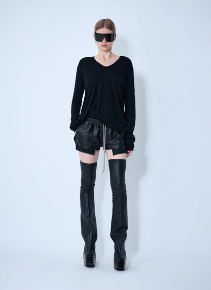 Rick Owens Women Hiked Long Sleeve Top by Luosophy