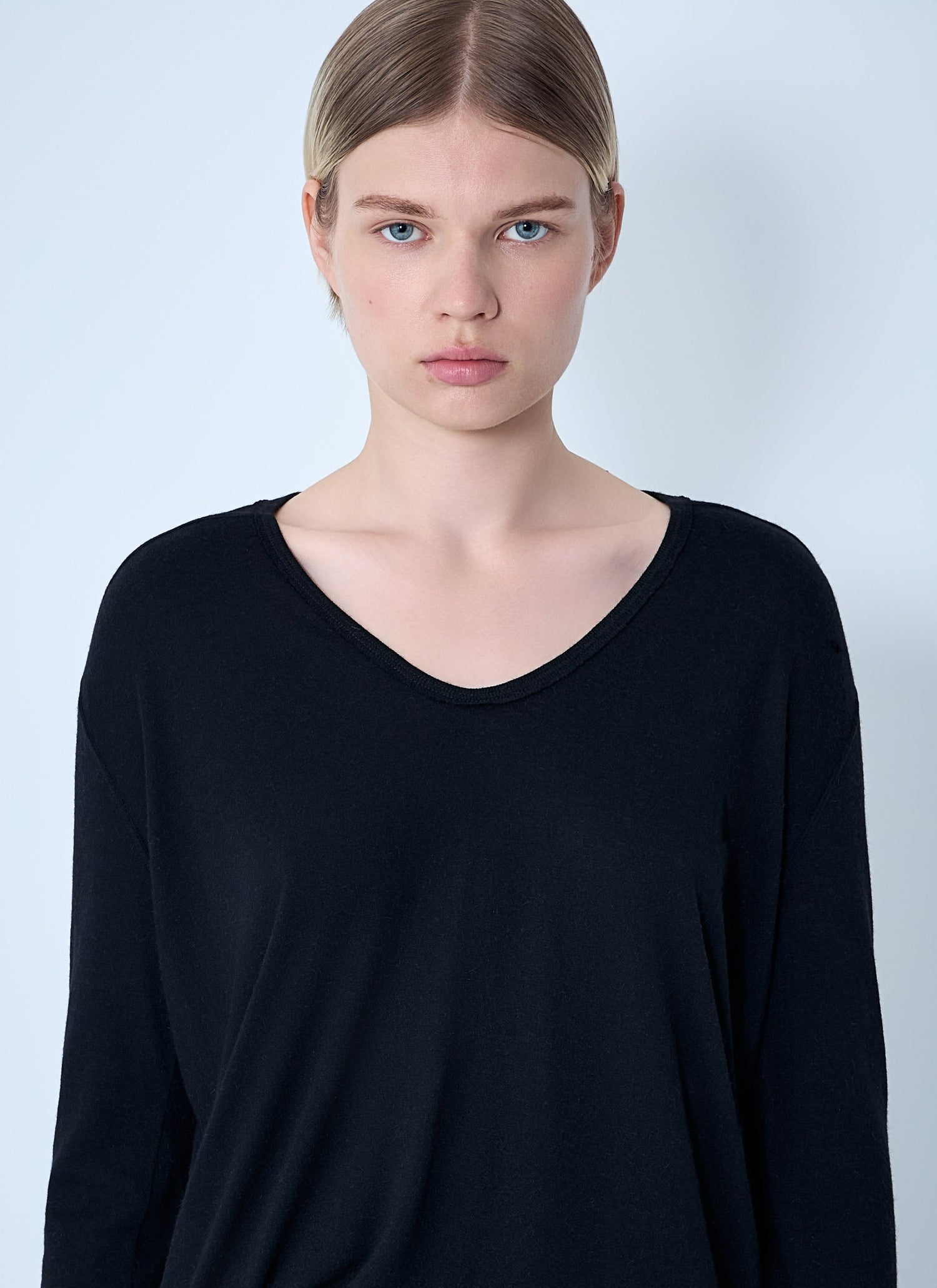 Rick Owens Women Hiked Long Sleeve Top by Luosophy