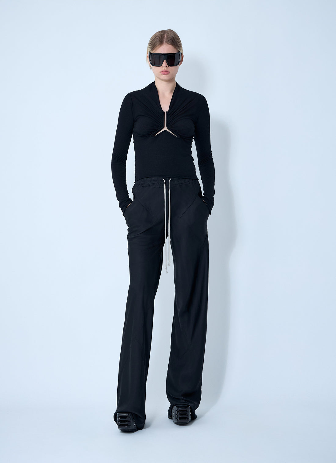 Rick Owens Women Allanah Long Sleeve Top by Luosophy