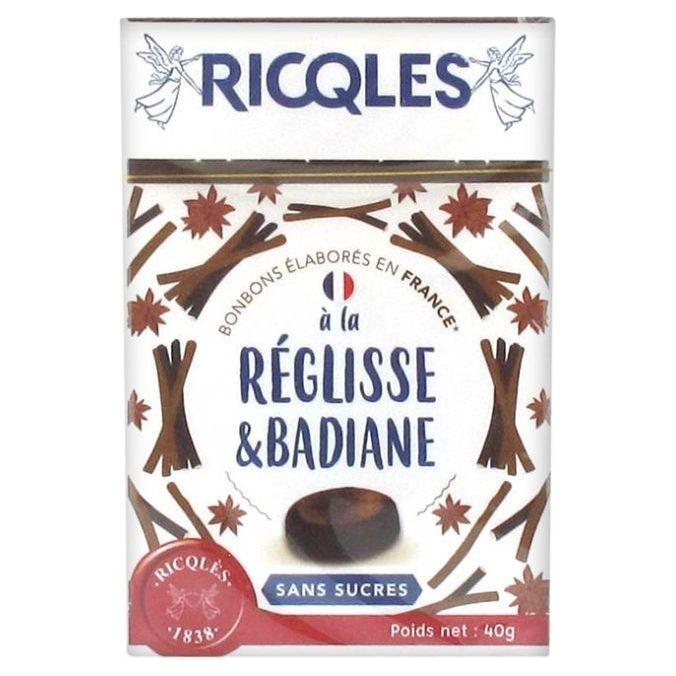 Ricqles Sugar Free Candies Licorice and Star Anise 40g by Pasteur Pharmacy