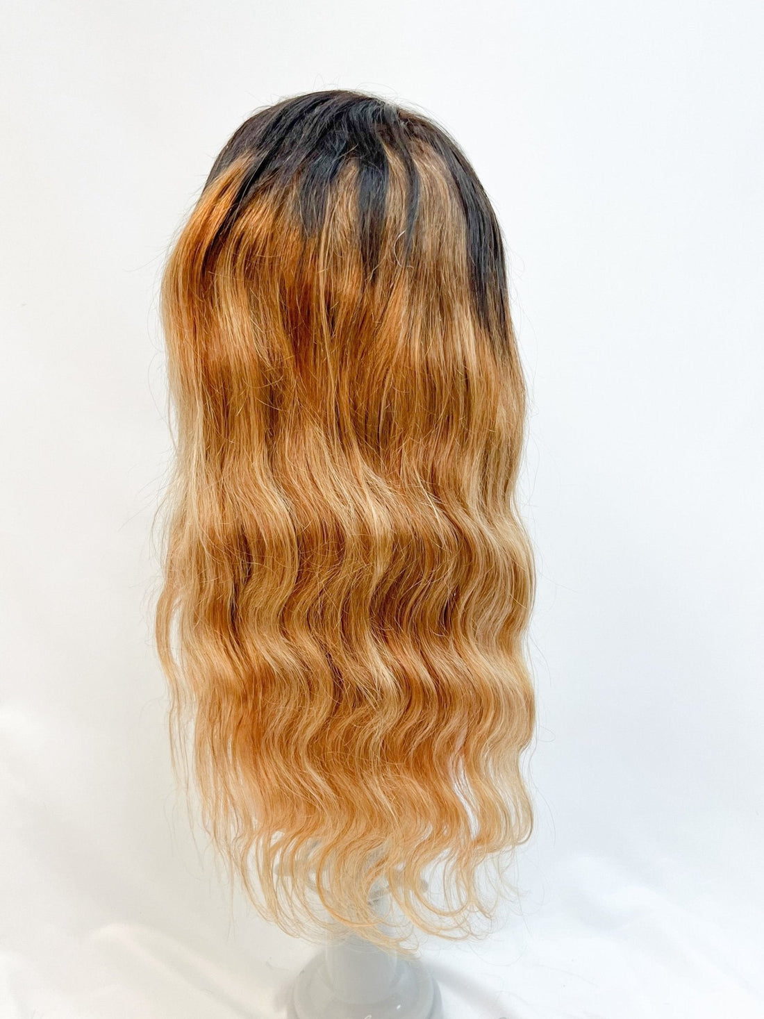RIO Human Hair Body Wave Front Lace Wig, Gold