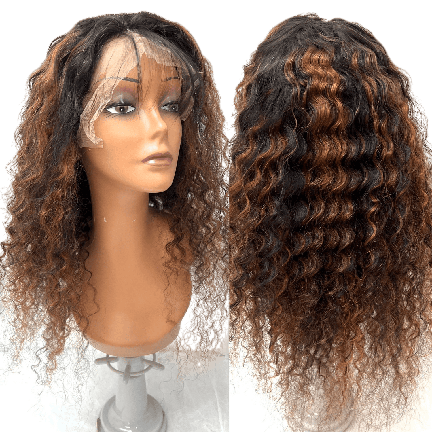 RIO Pineapple Human Hair Front Lace Wig