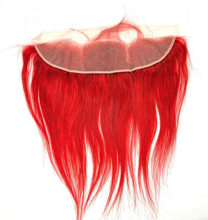 RIO Straight Frontal Ear to Ear 13x4, Red