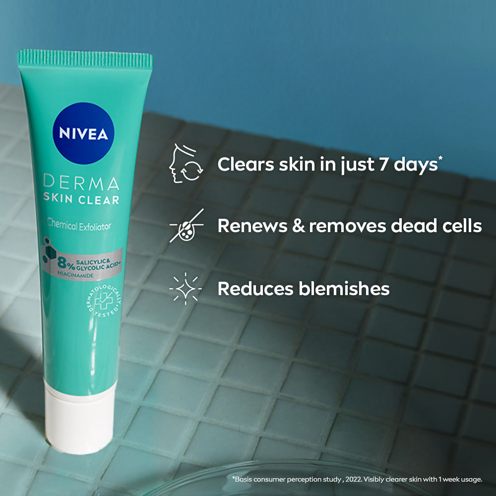 Nivea Derma Skin Clear Exfoliator Face Cleansing