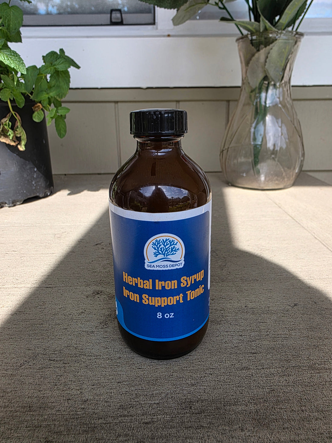 Herbal Iron Liquid Supplement | Natural Vegan Iron Boost for Energy, Vitality &amp; Wellness by Seamoss depot