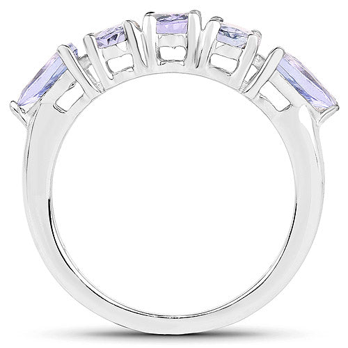 2.33 Carat Genuine Tanzanite .925 Sterling Silver Ring by Bids.com
