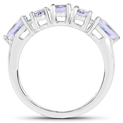 2.33 Carat Genuine Tanzanite .925 Sterling Silver Ring by Bids.com