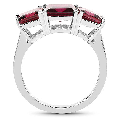 4.87 Carat Genuine Rhodolite .925 Sterling Silver Ring by Bids.com