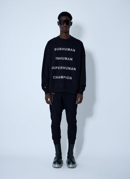 Rick Owens X Champion Men Text Print Sweatshirt by Luosophy