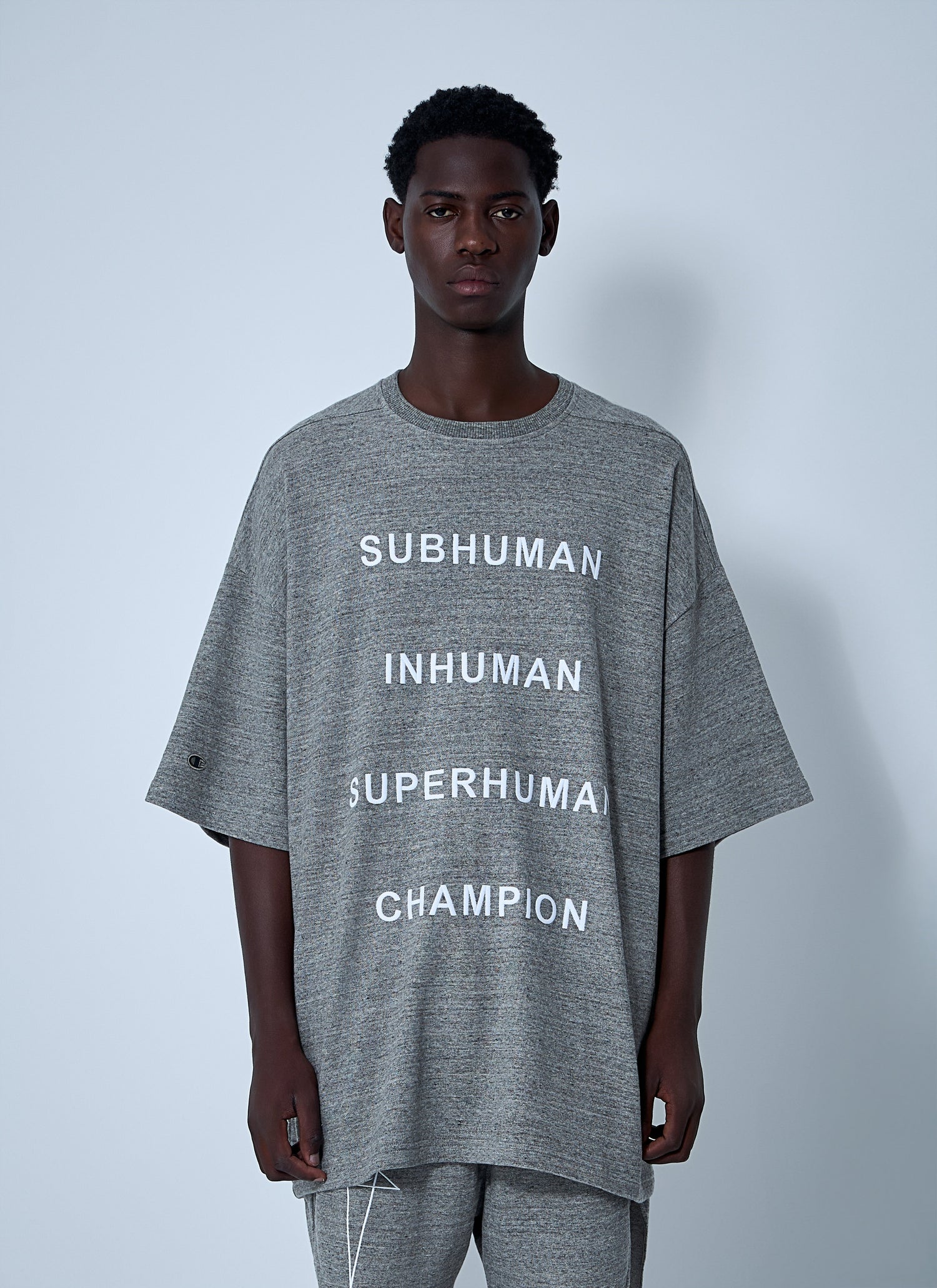 Rick Owens X Champion Men Tommy T-Shirt by Luosophy