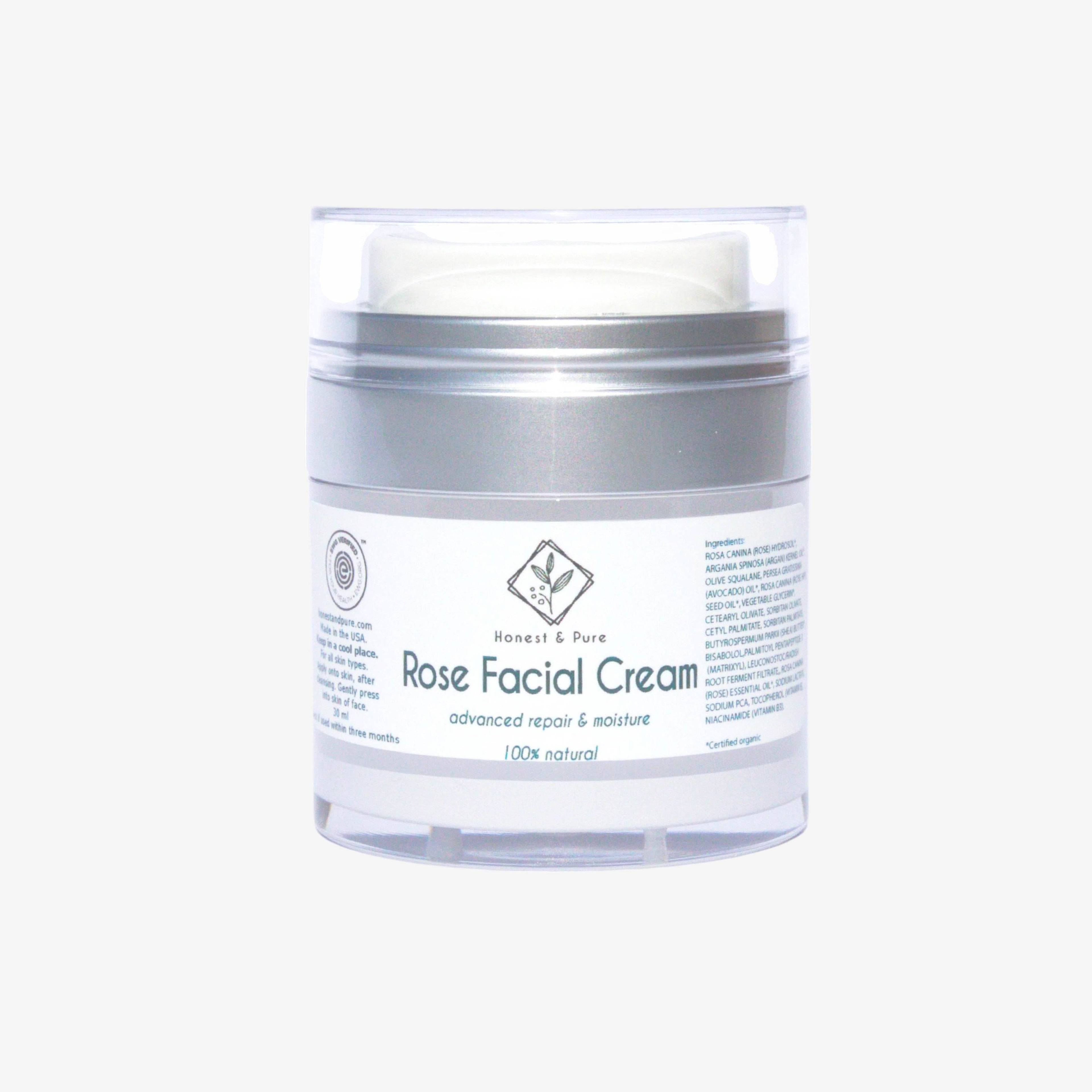 Rose Face Anti-Aging Cream and Moisturizer by Honest &amp; Pure