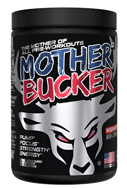 Bucked Up MOTHER BUCKER High-Stimulant Pre-Workout Formula - 20 Servings