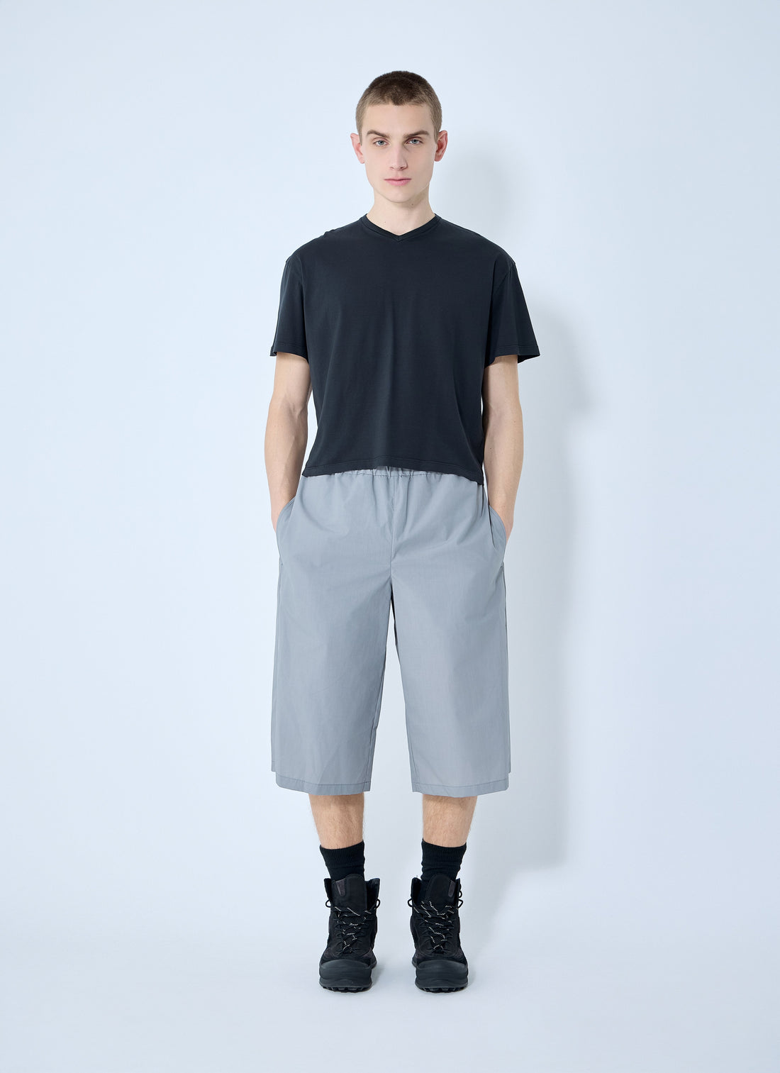 Rier Men Poplin Bermuda Shorts by Luosophy