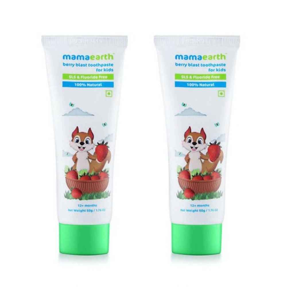 Mamaearth Berry Blast Kids Toothpaste For Promotes Healthy Teeth &amp; Gums, Cleanses Teeth