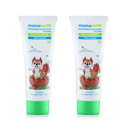 Mamaearth Berry Blast Kids Toothpaste For Promotes Healthy Teeth &amp; Gums, Cleanses Teeth