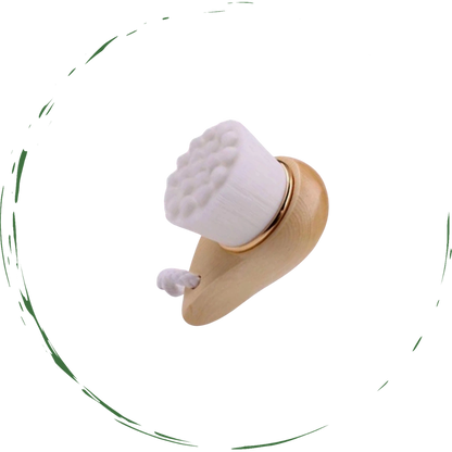 Facial Brush with Bamboo Handle