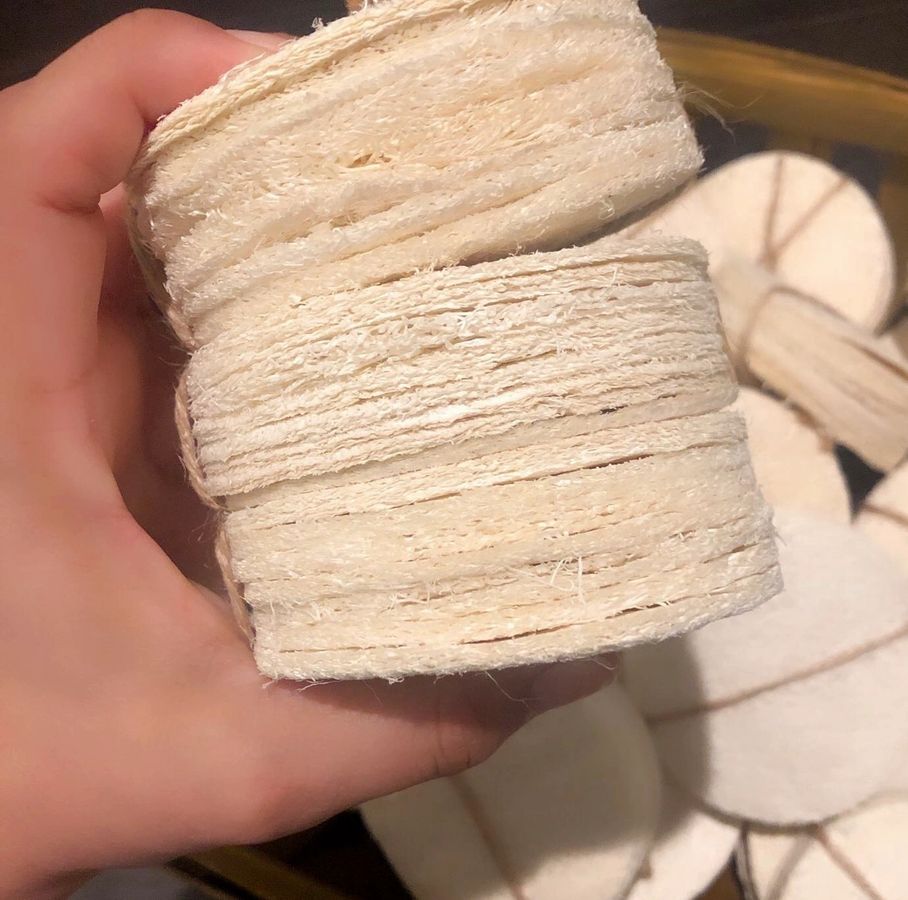10-Pack Natural Loofah Pads  DestGlow