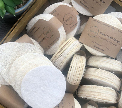 10-Pack Natural Loofah Pads  DestGlow