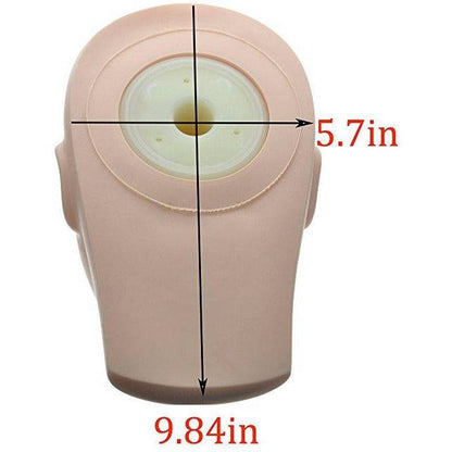 Rubber Practice Mannequin Head for Eyelashes, Makeup &amp; Massage