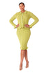 Ruffle Trim Knit Skirt Set - 5359 by Tally Taylor