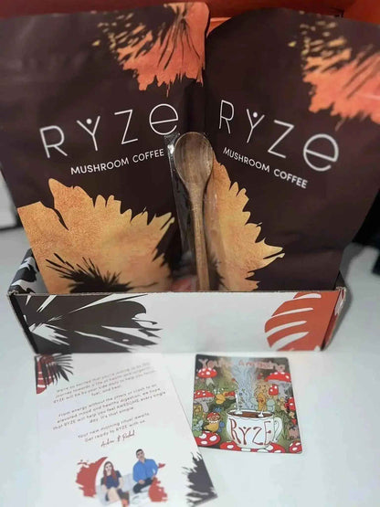 RYZE Mushroom Coffee Pack of 3 | 6 Adaptogenic Mushrooms | Organic | Instant Coffee | MCT Oil | Better Energy, Focus, Digestion, Immunity | Cordyceps, Lion’s Mane, Shiitake, Reishi, Turkey Tail, King Trumpet