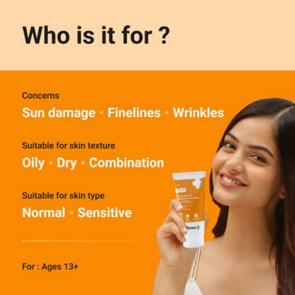 The Derma Co 1% Hyaluronic Sunscreen Aqua Gel with SPF 50