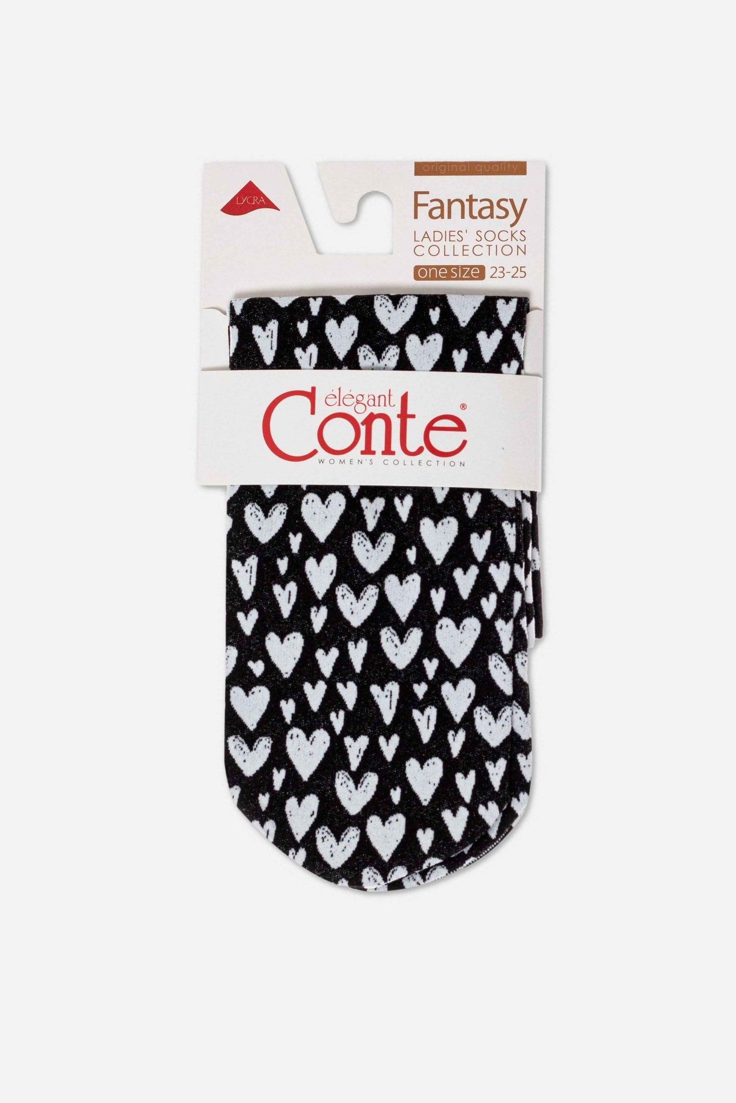 Socks Conte Fantasy - Heart Pattern