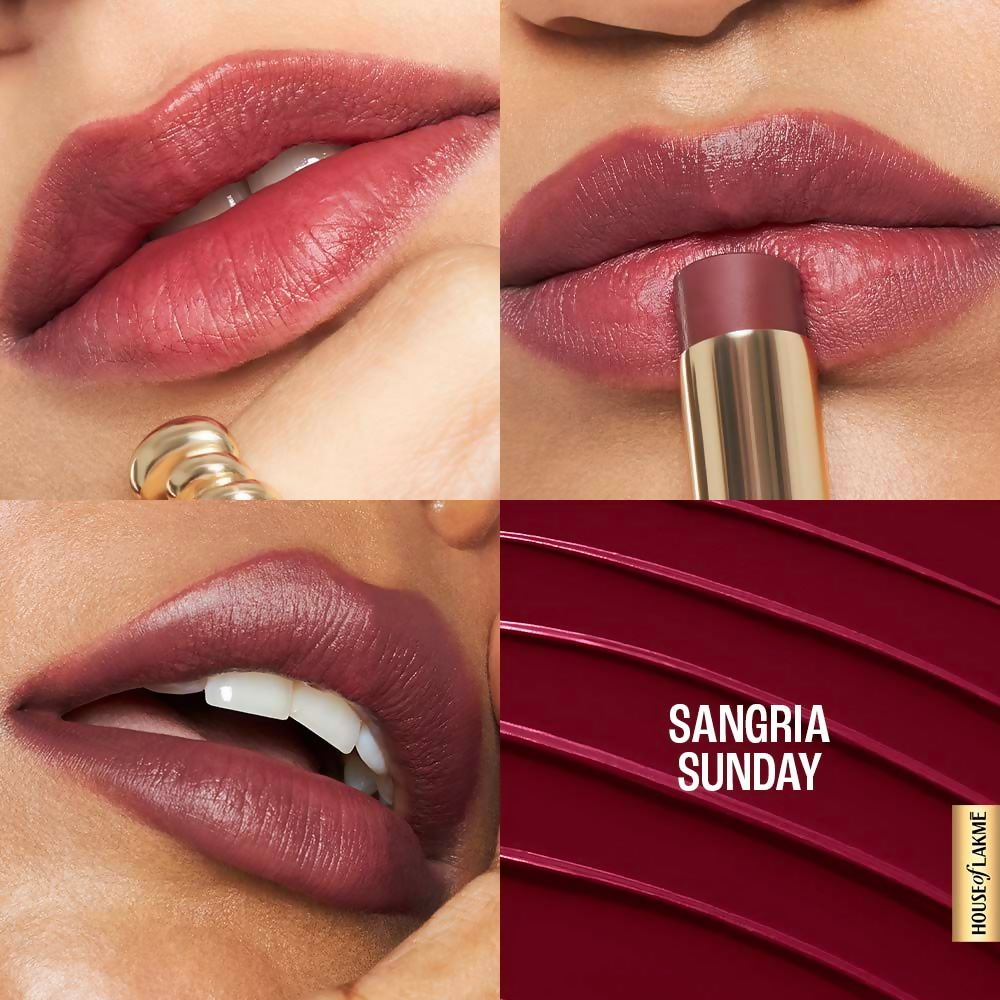 Lakme 9to5 Hya Matte Lipstick - Sangria Sunday