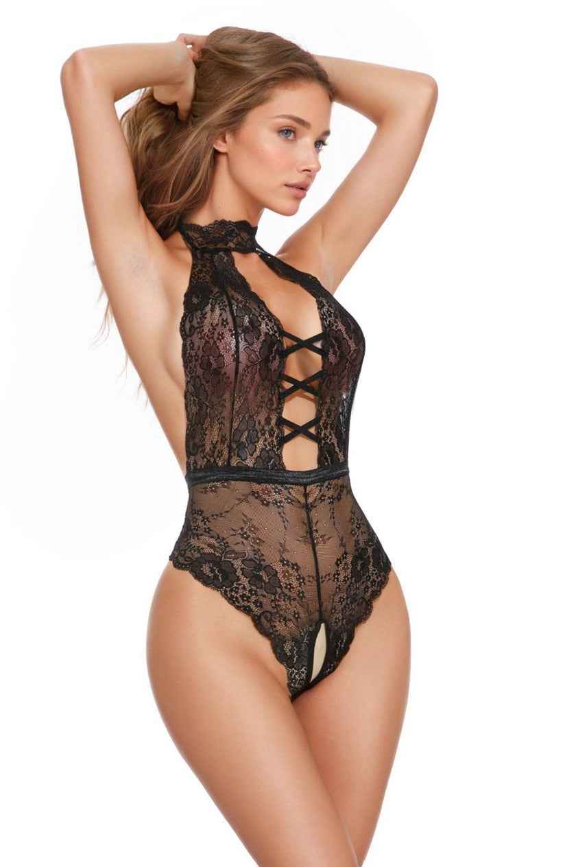 High Neck Hottie Lingerie Teddy