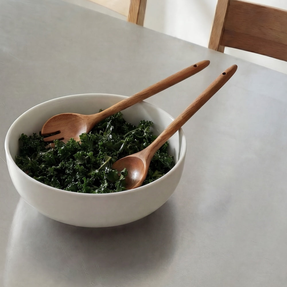 Wood Serving Utensils Set 