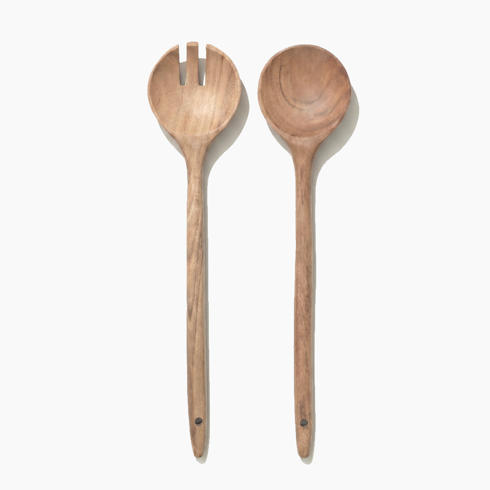 Wood Serving Utensils Set 