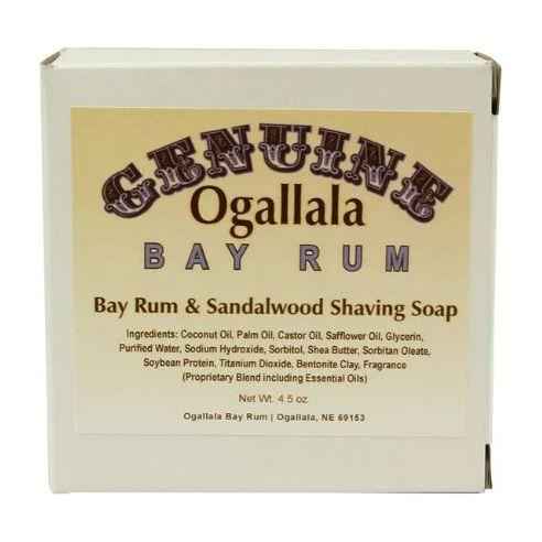 Ogallala Bay Rum &amp; Sandalwood Shaving Soap 4.5 Oz