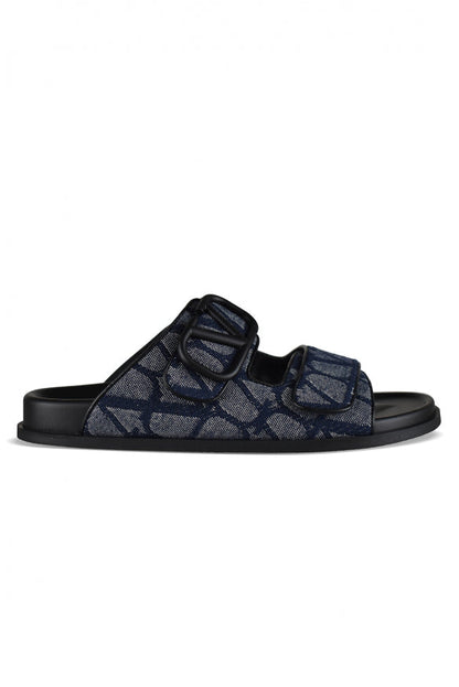 Valentino Garavani Men V Logo Sandals by Luosophy