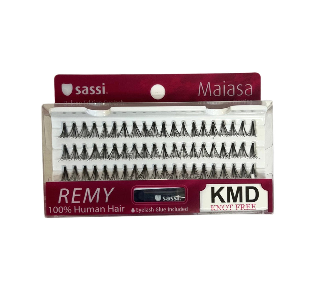 Sassi Individual Knot Free Medium Double Eyelash +Glue - DestGlow
