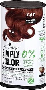 Schwarzkopf Simply Color Permanent Hair Color 7.47 Medium Natural Copper