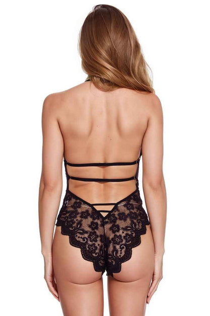 Scalloped Lace Teddy Lingerie