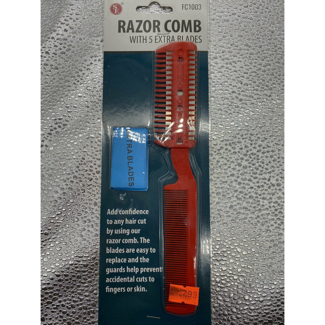 SE Razor Comb with 5 Extra Blades - DestGlow