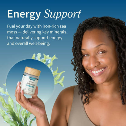 Irish Sea Moss w/ Iodine Energy Support - Buy 2, Get 1 FREE! by Snap Supplements