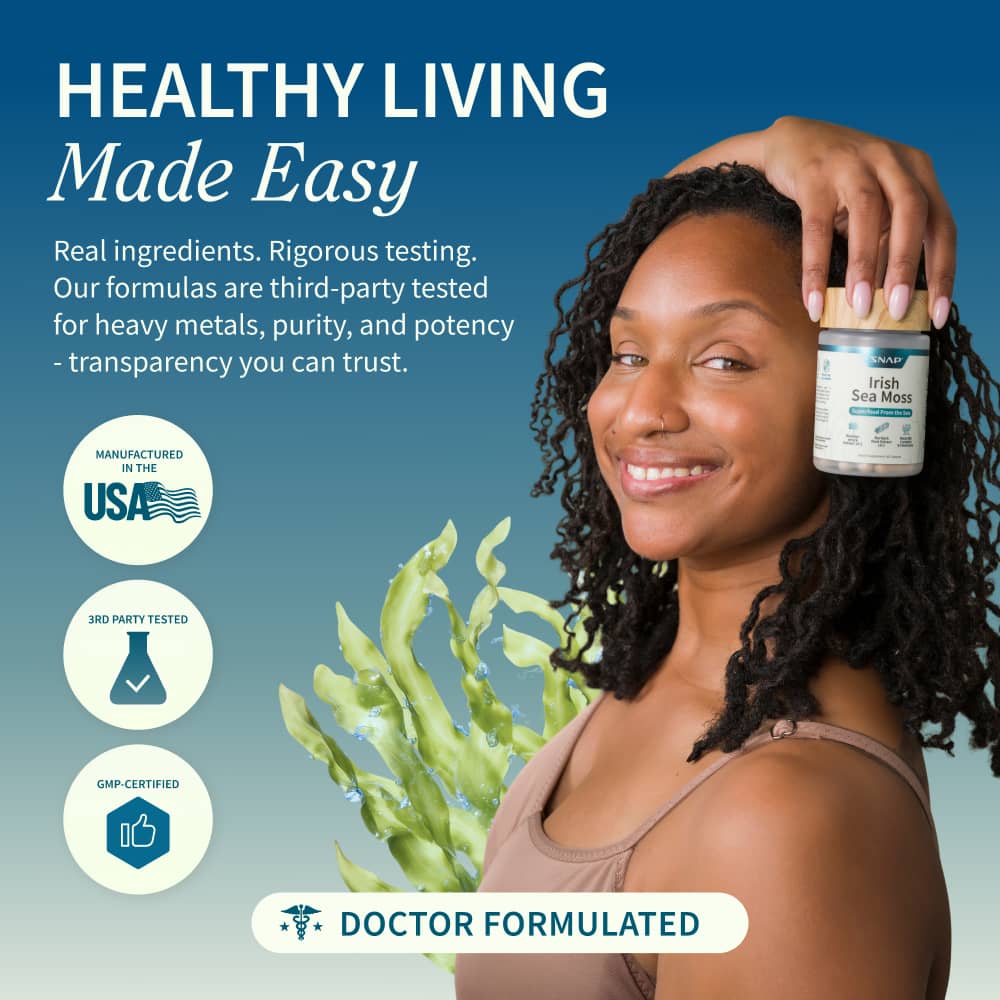 Irish Sea Moss w/ Iodine Energy Support - Buy 2, Get 1 FREE! by Snap Supplements