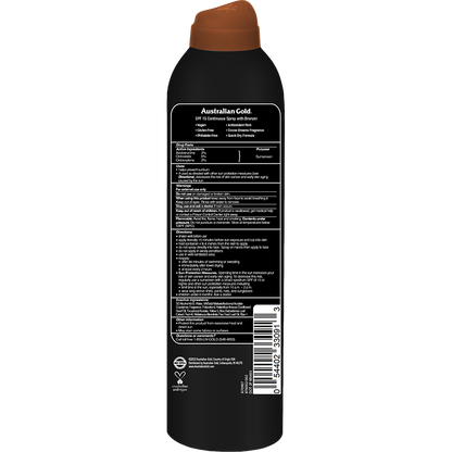 Australian Gold SPF 15 Continuous Spray Bronzer 6 Oz by Pasteur Pharmacy