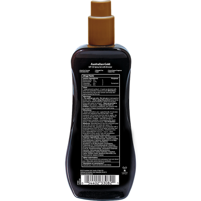 Australian Gold SPF 30 Spray Gel Bronzer 8 fl oz by Pasteur Pharmacy