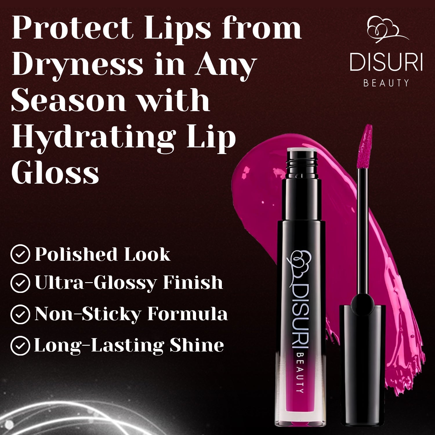 DISURI Beauty Glossy Blast Lip Gloss - Real Love (M42)