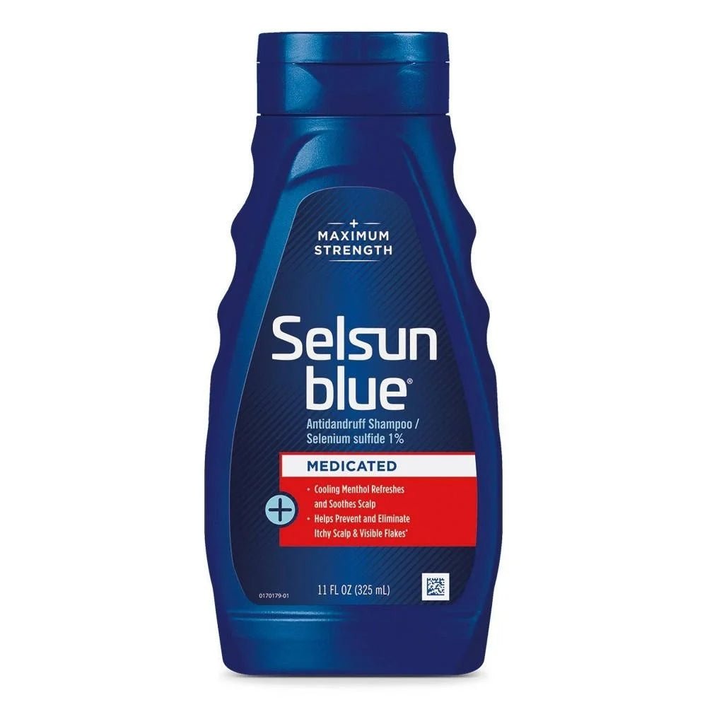 Selsun Blue Maximum Strength Medicated Anti-Dandruff Shampoo with Menthol, 11 oz 